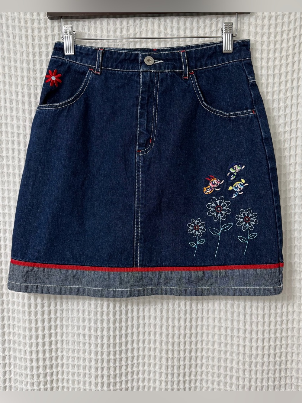Vintage PowerPuff Girls Denim Skirt